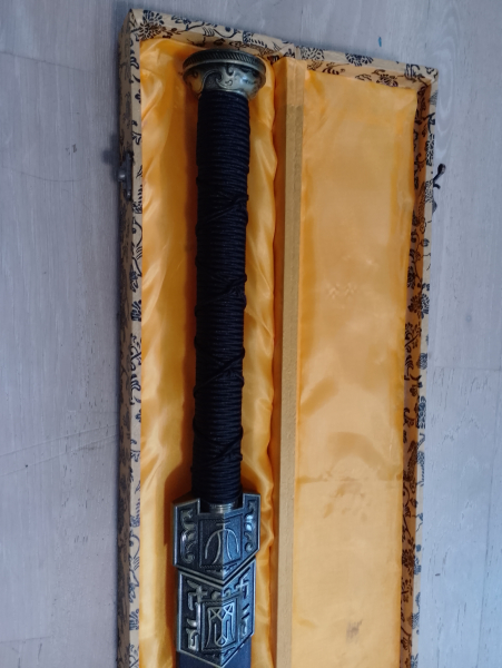 Chinesiches Kampfschwert Damast scharf (Valyrian Steel) – Bild 3