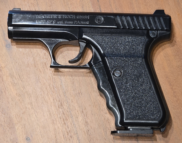 Heckler & Koch P7 SP9 Schreckschuss PTP 541 Kal. 9mm P.A.K. ultraselten! – billede 2