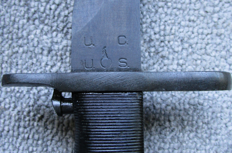 Bajonett Seitengewehr für US Garand M1 Hersteller UC Utica Cutlery 2WK Fertigung Flaming Bomb nicht – Bild 4