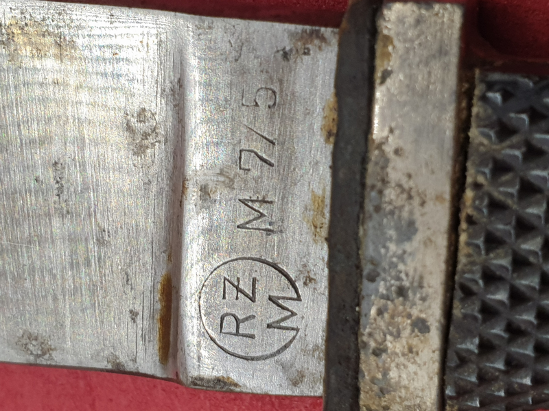 Wehrmacht WK2 HJ Fahrtenmesser Original Carl Julius Krebs Solingen RZM M7/5 – stampa 2