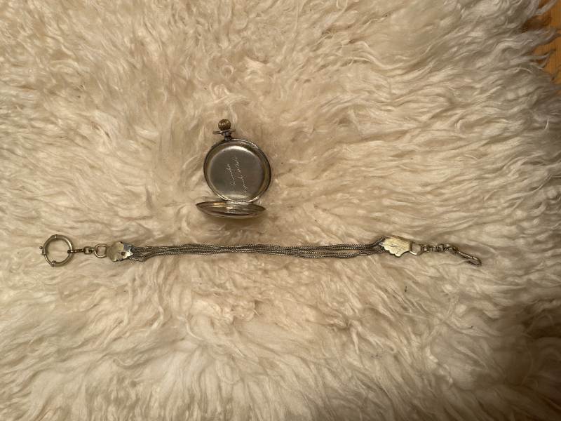 Echt Silberne Taschenuhr – Bild 3
