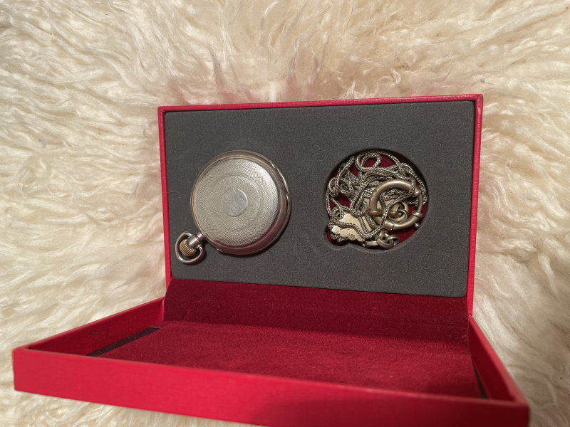 Echt Silberne Taschenuhr – Bild 2