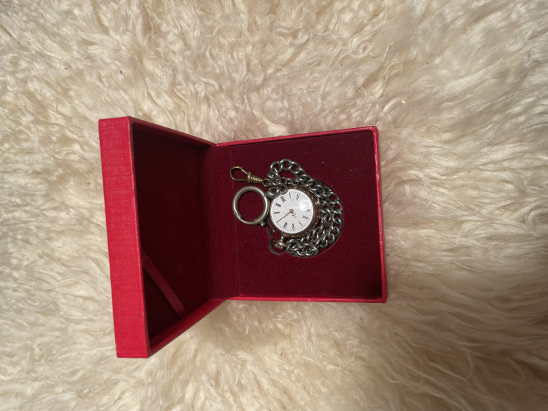 Echt silberne Taschenuhr – Bild 2