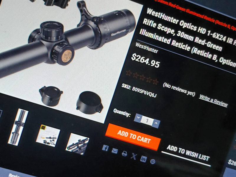>!< ***** WestHunter Optik HD ***** 1-6x24 IR SFP ***** Hochwertiges ZIELFERNROHR ***** >!< – Bild 3