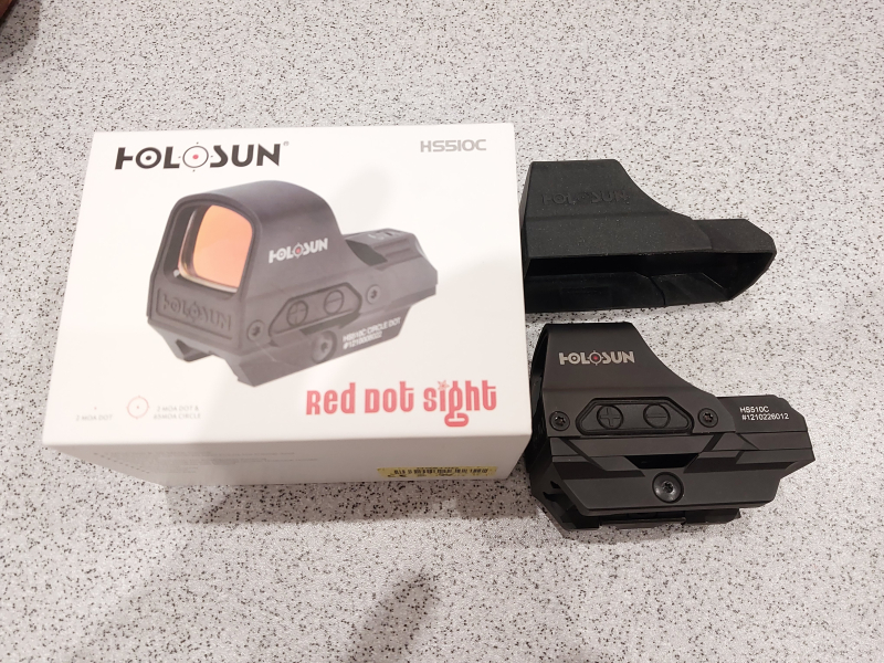 Set: Holosun HS510C (rot) + Riser + Schutzkappe – immagine 4