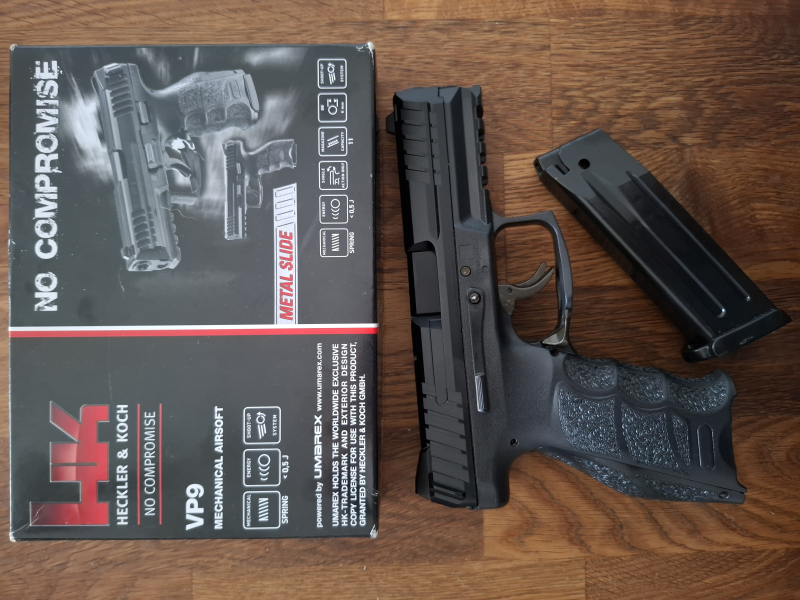 H&K VP9 Airsoft 6mm BB <0,5J (Umarex) – Metallschlitten – NEU & OVP! – Bild 2