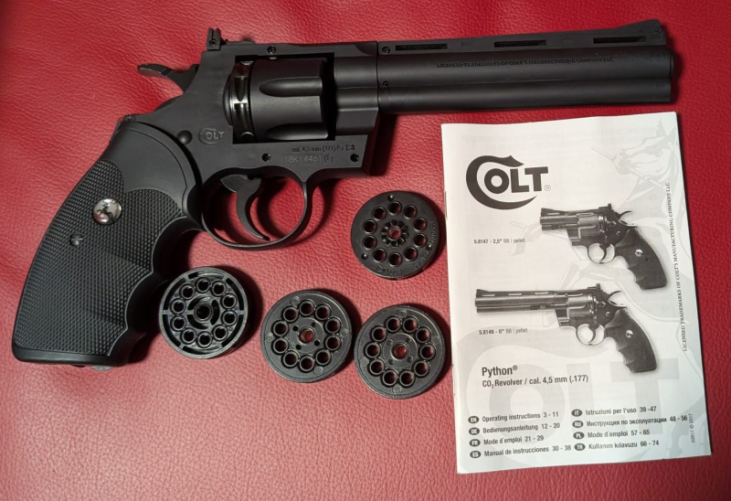 CO2 Revolver Colt Python mit 6“ Lauflänge – immagine 2