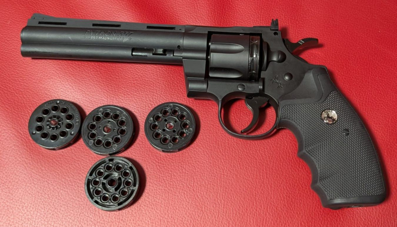 CO2 Revolver Colt Python mit 6“ Lauflänge – immagine 3