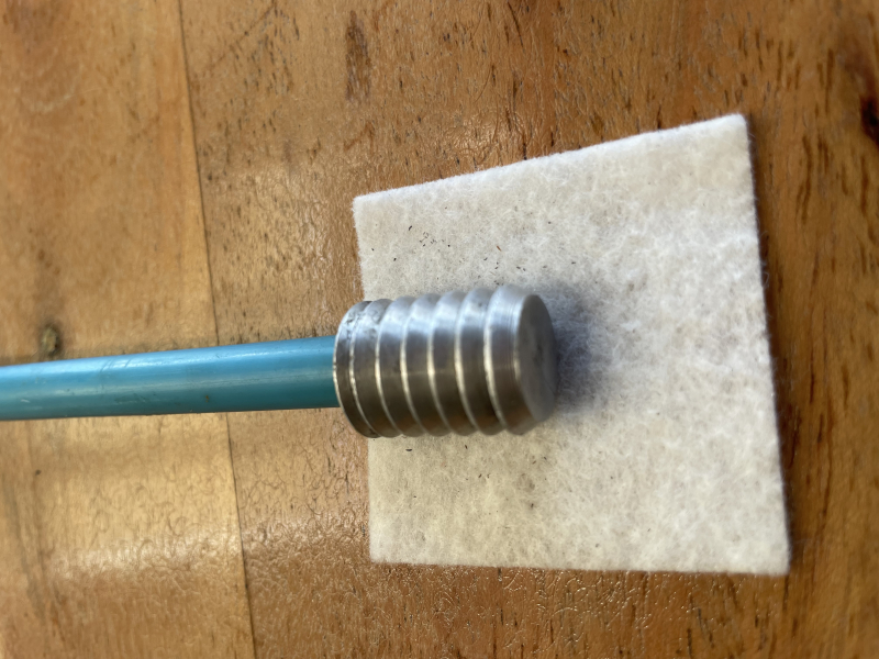 Putzstock 15,7mm Stoffhalter mit ca. 700 Reinigungspflaster – Bild 2