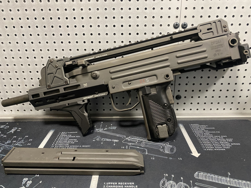 Taktische Uzi Custom DF2A1 Maschinenpistole 9mm PAK MP2 freie Waffe orig.Teile no MP5 Mac10 SV Glock – nuotrauka 5