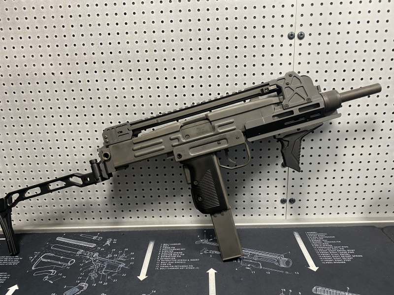 Taktische Uzi Custom DF2A1 Maschinenpistole 9mm PAK MP2 freie Waffe orig.Teile no MP5 Mac10 SV Glock – nuotrauka 3
