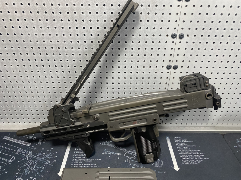 Taktische Uzi Custom DF2A1 Maschinenpistole 9mm PAK MP2 freie Waffe orig.Teile no MP5 Mac10 SV Glock – nuotrauka 2