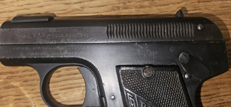 Bayard Modell 1908 – Reichswehr / Deutsche Militärabnahme – Kal. 7,65 Browning – SN 122907 – Bild 6