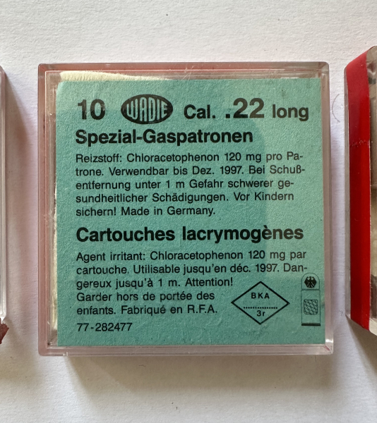Cal. 22 lang Spezial-Gaspatronen 10 Stück WADIE – Bild 2