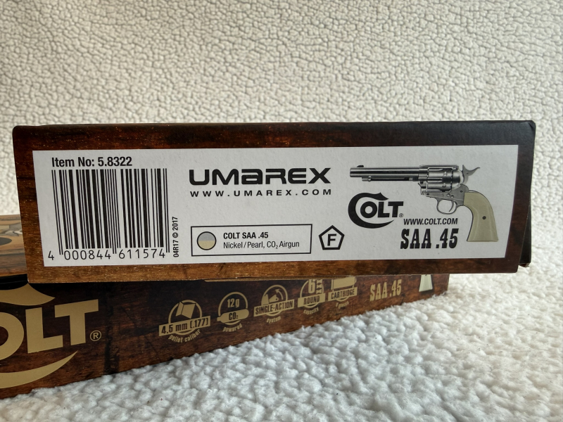 Umarex Colt Single Action Army SAA .45 Nickel CO2 Revolver – billede 6