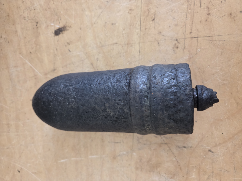 Deutsche 7,5cm Panzer Granate mit Zünder (Bombe Bodenfund Granate Zünder) – Bild 2