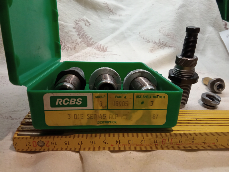 Matrizensatz RCBS, 45ACP, +Tapergrimpmatr. +2 Shellholder – Bild 2