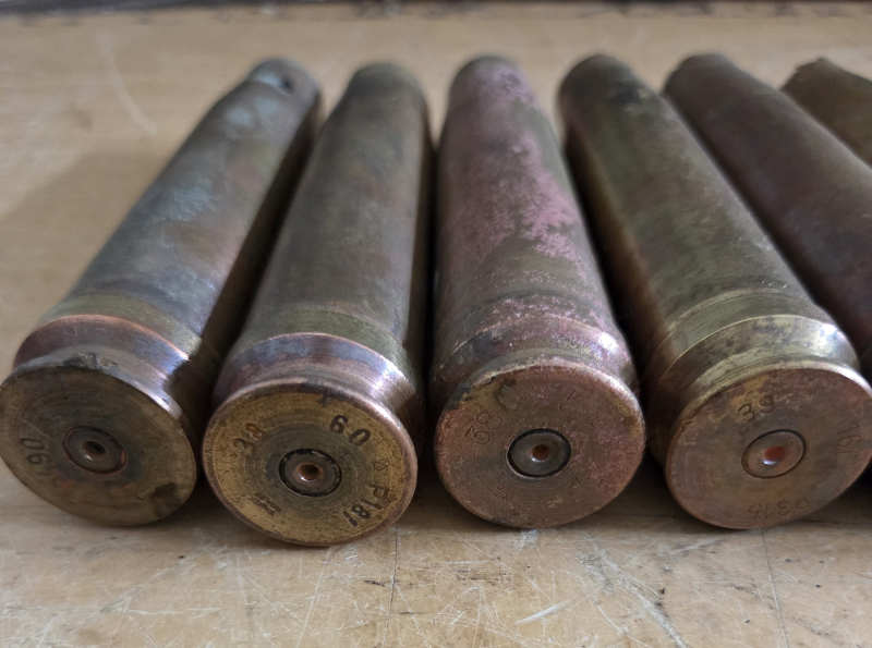 10 Messing Hülsen 2cm 151-20(Bombe Bodenfund Granate Zünder) – Bild 2