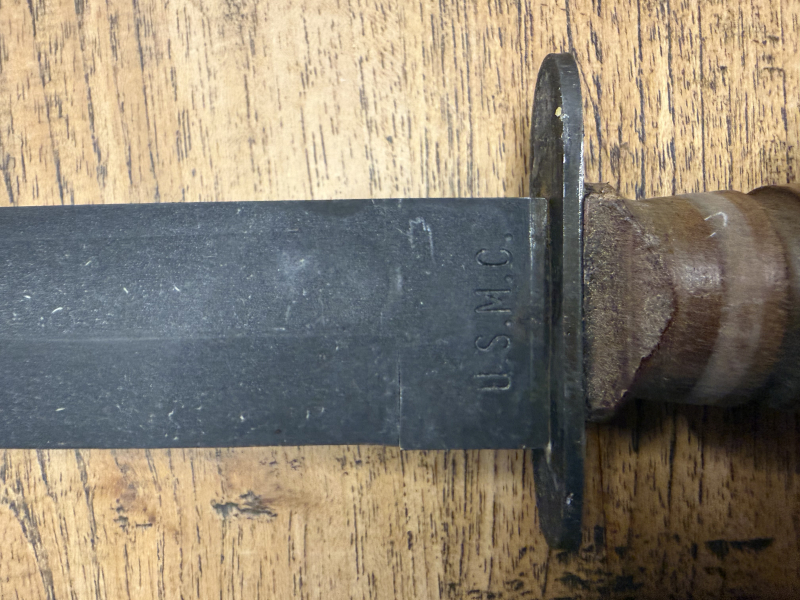 Camillus USMC Marine Corps Fighting Knife #5685B mit Originalkarton & Lederscheide – Made in USA – Bild 4