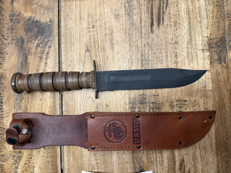 Camillus USMC Marine Corps Fighting Knife #5685B mit Originalkarton & Lederscheide – Made in USA – Bild 3