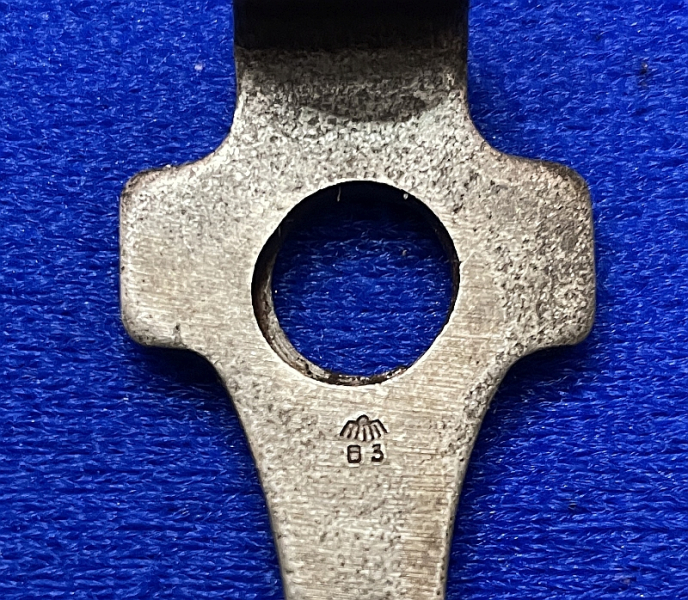 Schlüssel für Pistole 08, frühe WaA63-Stempelung – Bild 3