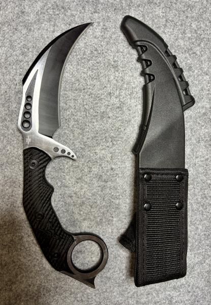 United Cutlery M48 Falcon Karambit Messer mit Scheide, wie neu – stampa 2