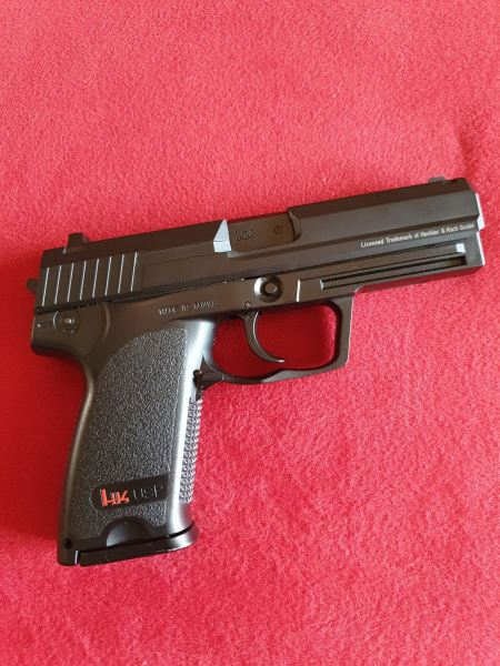 CO2 Luftpistole Heckler & Koch USP Blowback mit F 4,5mm BBS Stahlrundkugeln Neuwertig – Bild 2