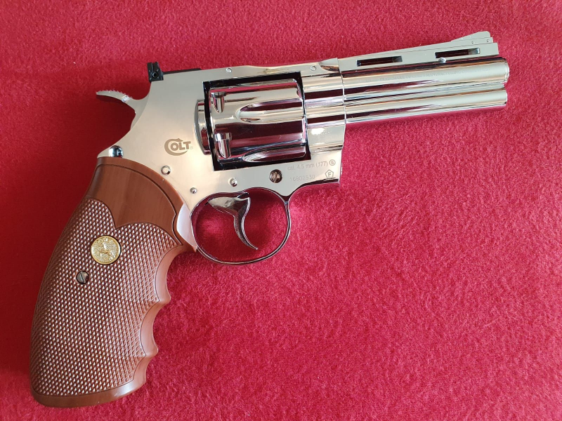 CO2 Revolver Colt Python 357 Magnum Cal. 4,5mm / 177 Neuwertig in OVP – Bild 2