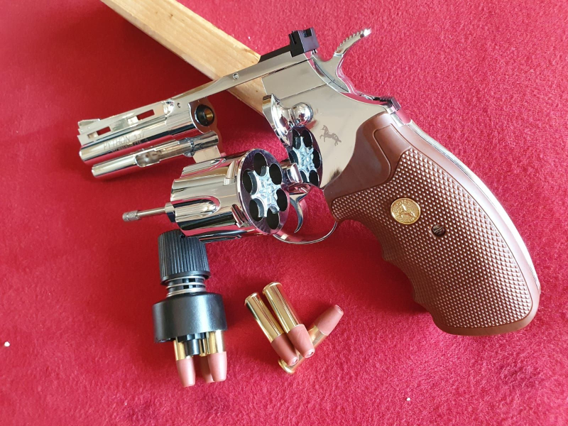 CO2 Revolver Colt Python 357 Magnum Cal. 4,5mm / 177 Neuwertig in OVP – Bild 3