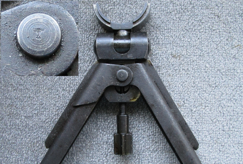 Zweibein Bipod für MG34 Wehrmacht BSW Gustloff Werke und WaA4 nicht MG42 MP40 K43 P38 – billede 2