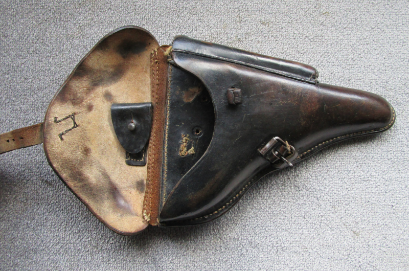 Pistolentasche Koffertasche für Pistole 08 P08 Carl Heinichen Dresden 1937 WaA nicht P08 PPK Hsc – slika 4