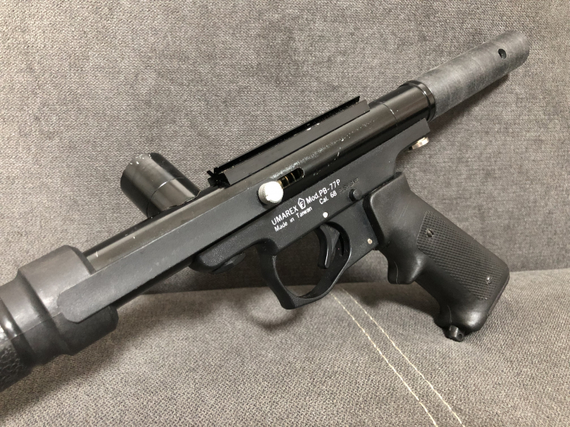 Paintball Markierer Umarex PB-77P Cal. 68 Pumpgun Repetierer Pistole Gotcha Gewehr kein Airsoft Deko – billede 2