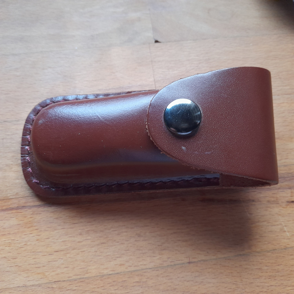 Taschenmesser Wald & Forst Hischhorngriff mit Lederscheide – снимка 4