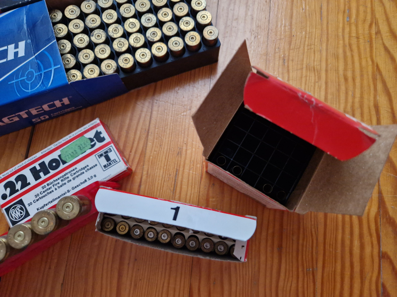 Konvolut 44. Magnum 350 Hülsen, 300 Win Mag, .22 Hornet Hülsen mit Schachteln für Wiederlader!! – nuotrauka 4