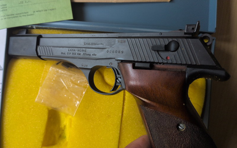 Erma ESP 85A im Kal. .22lr – billede 2