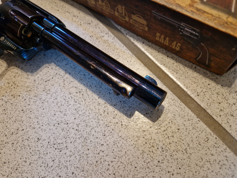 CO2 Revolver Colt Single Action Army .45 SAA .45 4,5mm BB Gun inkl. Ladehülsen, + OVP und Handbuch – stampa 5