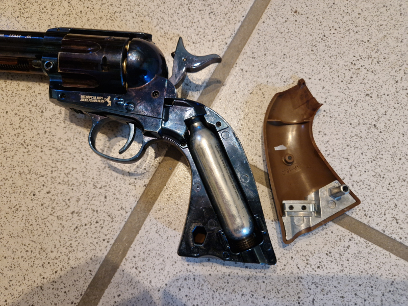 CO2 Revolver Colt Single Action Army .45 SAA .45 4,5mm BB Gun inkl. Ladehülsen, + OVP und Handbuch – stampa 6