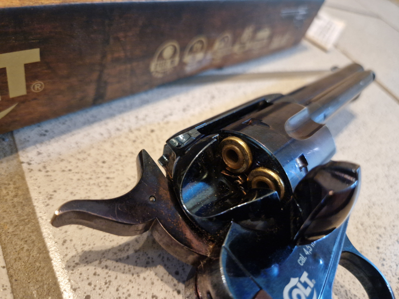 CO2 Revolver Colt Single Action Army .45 SAA .45 4,5mm BB Gun inkl. Ladehülsen, + OVP und Handbuch – stampa 4