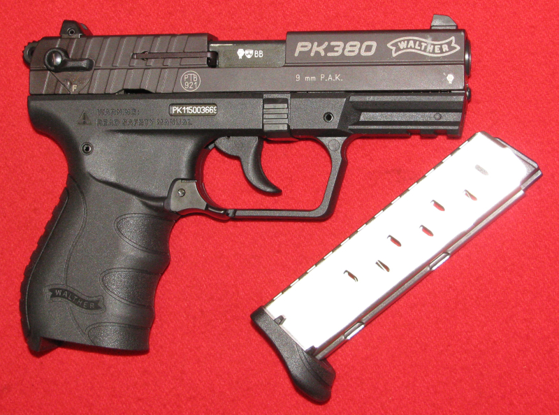 UMAREX WALTHER Schreckschuss- Pistole, eine WALTHER PK 380 mit der PTB 921 in 9mm P.A.K. – Bild 3