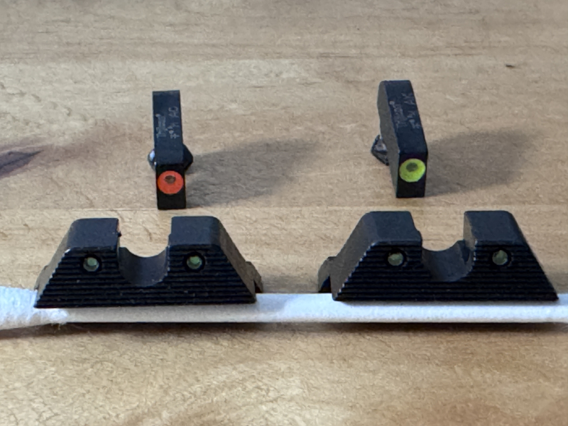 Glock Nacht Visierset Trijicon N-Visier HD XR grün Dot gelb Glock 17-39/45 – nuotrauka 2