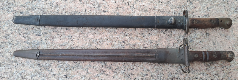 2x Bajonett, WK1. US Remington & UK – Bild 2