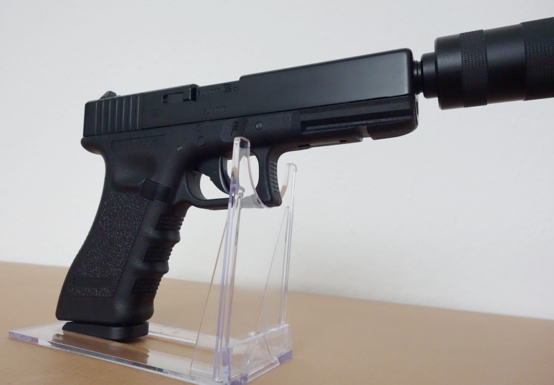 Umarex Glock 17 mit Schalldämpfer Co2-Pistole Kaliber 4,5 mm Stahl BB / Diabolo Blowback – Bild 5