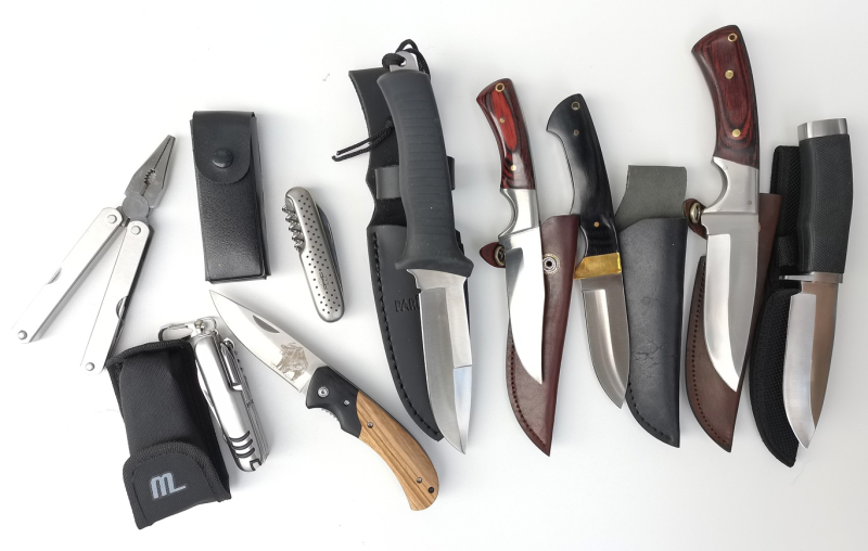 Messersammlung mit 9 Messer, meist unbenutzt. – immagine 2
