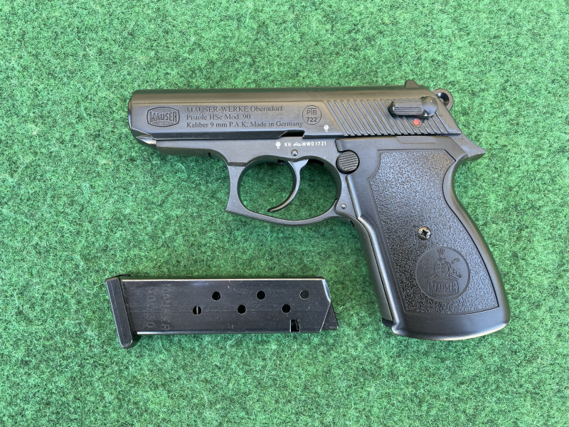 +++ Mauser HSc Mod. 90 Kal. 9mm P.A.K. erste Ausführung +++ – immagine 3