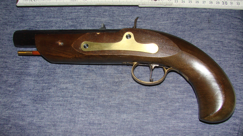 Seltene kurzläufige Perkussionspistole cal. 45 – Bild 2