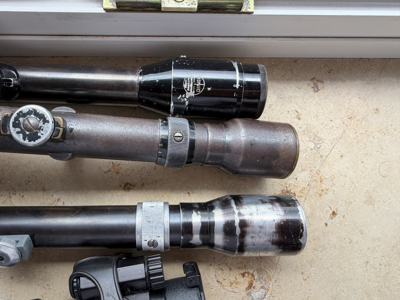 Zielfehrnrohr Konvolut mit Pecar/Dinox/Hensoldt? kein K98/stg44/mp40/Hensoldt/Kahles/ZF39/Ajack/Zeis – Bild 5