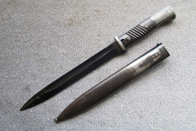 Bajonett Seitengewehr SG 84/98 für Karabiner 98k K98 Wehrmacht E.u.F. Hörster 1939 nummerngleich WaA – Bild 2