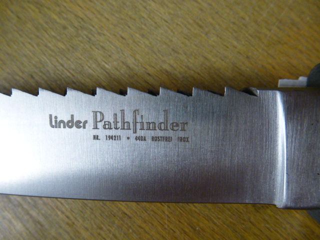 Linder - Fahrten - Pfadfinder - Messer - Nr. 194211 - PATHFINDER 2 - mit Säge - Metallscheide in OVP – Bild 4