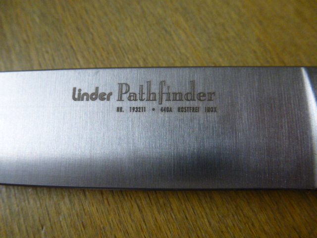 Linder - Fahrten - Pfadfinder - Messer - Nr. 193211 - PATHFINDER - schwarze Metallscheide in OVP – Bild 4
