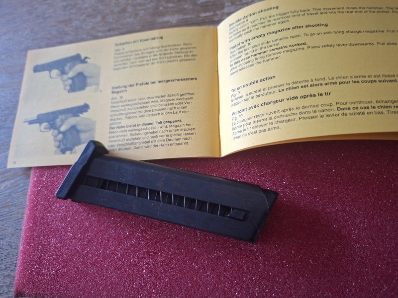 Ersatz Magazin und Karton mit Gebrauchsanweisung rG 725 – Bild 2